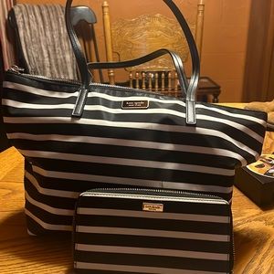 Kate Spade small shoulder tote with matching wallet